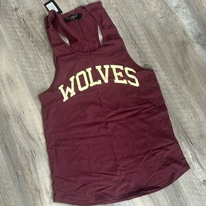 Darc sport wolves tank. Burgandy